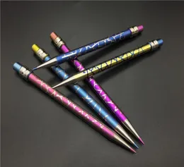 جديد تصميم Titanium DAB DAB DOMLOELAL PENCIL PENCIL NAIN مع التيتانيوم dabber للمياه الزجاجية أنابيب 6386155