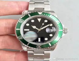 Relógios masculinos 116610 verde preto su movimento automático relógio de pulso de alta qualidade masculino 5871498