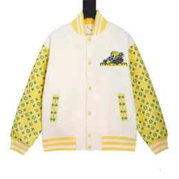 Bawełniane kurtki bombowce męskie wietrznik Varsity męski baseball hip hop harajuku list patchwork skóra skóra tianma haft streetwear men unisex płaszcze#007