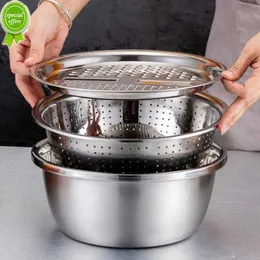 New Silver Portable Kitchen Stainless Steel Wash Basin Filter/Steel Plate/Bowl 26 Multi functional, Non toxic, Odorless, Safe to Use