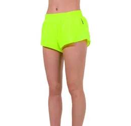 designers lus-06 womens yoga Shorts Fit Zipper Pocket High Rise Quick Dry lulus lemon Womens Train Short Loose Style Breathable gym Quality Advanced design 60ess