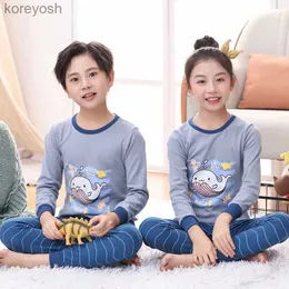 Pijamalar Tam Kollu Pamuk Pijamalar Çocuklar İçin Pijamalar Pijamalar pijamalar kızlar genç erkekler karikatür pijama pijama kidsl231109 için gece takımları