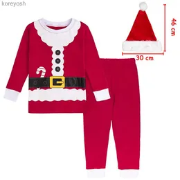 Pyjamas Kinder Weihnachtspyjamas Säugling Jungen Mädchen Weihnachtsmann Pyjamas Kleinkind Weihnachten Elch Nachtwäsche Elf Neujahrsgeschenk Grün Rot Kleidung PjsL231109