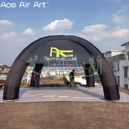 Rental Black Cover Inflatable Spider Tent Car Shelter Dome Marquee with Air Blower for Advertising or Exhibition