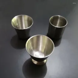 Tumblers Flask Flask Cup 15ml الفودكا الفودكا المصنوعة من الفولاذ المقاوم للصدأ المصغرة.