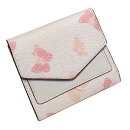 デザイナーWyn Small Wallet Clutch Bag for Luxurys Painted Flower Print Leather Bags Coin Key Pouch Card Holderファッションクラシック財布