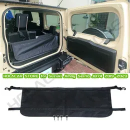 Car Organizer Car Rear Trunk Isolation Network Organizer Cargo Net Interior Storage Accessories for Suzuki Jimny JB64 JB74 2019 2020 2021 2022 Q231109