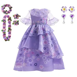 Robes de fille Encanto Costume Princesse Robe Costume Charme pour Filles Cosplay Isabela Mirabel Carnaval Noël Fête D'anniversaire Halloween Vêtements 231109