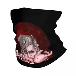 스카프 Baldur 's Gate Bandana Neck Gaiter 인쇄 아스타리온 뱀파이어 마스크 스카프 남성을위한 따뜻한 머리띠 사이클링 여성 성인 겨울