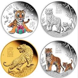 예술과 공예 2022 New Tiger 동전 대외 무역 기념 동전