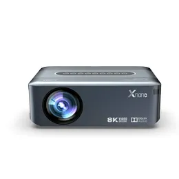 XNANO X1 230 ANSI LUMENS 안드로이드 프로젝터 8K 4K 1080P AMLOGIC T972 듀얼 WIFI BT5.0 HDR10 음성 제어 휴대용 홈 미디어 비디오 대 K19 KP1 미니 프로젝터