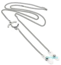 silver gungray color Eyeglasses String Accessories rope lanyord Silica-Gel Loop Anti-Slip Holder Cords