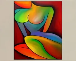 Hand painted Abstract Nude Oil Paintings on Canvas Large Colorful Painting Home Decor Wall Art Gifts5558318