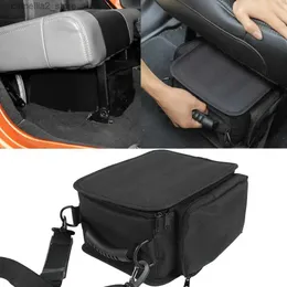 Organizer per auto per Jeep Wrangler JL JK Gladiator JT 2007-2023 Organizer per sedile posteriore Tasca sotto il sedile Borsa portaoggetti Accessori interni per auto Nero Q231109