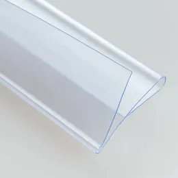 Strisce dati per scaffali in plastica semplice in PVC Tipo S N su porta carte per etichette con display per cartellini prezzi mechandise per scaffali in vetro per negozi 100 pezzi