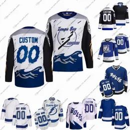 91 Steven Stamkos Lightning Hockey Jerseys Nikita Kucherov Andrei Vasilevskiy Brayden Point Victor Hedman Alex Barre-Boulet Anthony Cirelli Michael Eyssimont