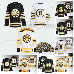 Boston 88 David Pastrnak Bruin 2023-24 100th Centennial Jersey Brad Marchand Patrice Bergeron Taylor Hall Milan Lucic Charlie McAvoy Linus U