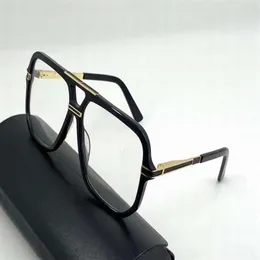 Legends 6025 Shiny Black Gold Geleeglasses Glasögon Ramar Mens mode Vintage Legends Solglasögon UV Protecon med Box215S