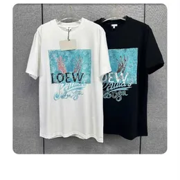 Tasarımcı Yeni Kadınlar Tişört Gömlek Yüksek Baskı * Luo Jia'nın 23 Yıllık Yaz Çift Çift Stil Gevşek Mektup Baskı Kolu Koreli T-Shirt