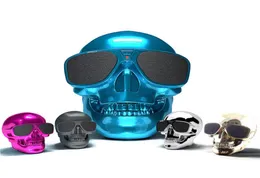 Skull Bluetooth مكبرات صوت Skull Head Ghost Wireless Stereo STERTOOFER MEGA BASS 3D Stereo Audio Audio Player Mini Speak4234767