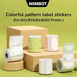 Niimbot Thermal Sticker For B1/B203/B21/B3S Label Maker Colorful Paper Roll Water-proof Oil-proof Color