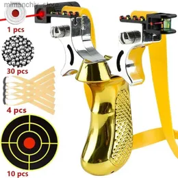 Estilingues de caça Estilingue de caça Laser com mira Tiro Slingshot Prática de tiro esportivo ao ar livre usando catapulta de alta precisão de alta potência Q231110