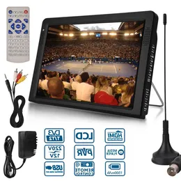 Freeshipping Portable Car Television Outdoor 16: 9 Digital Analog Television DVB-T / DVB-T2 TFT 102 '' LED-LCD HD TV Support T KPMW