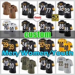 22 Najee Harris Joey Porter Jr. Jersey Football 8 Kenny Pickett Franco TJ Watt George Pickens Pat Freiermuth Cameron Heyward Pittsburghs Steelers Minkah Fitzpatrick