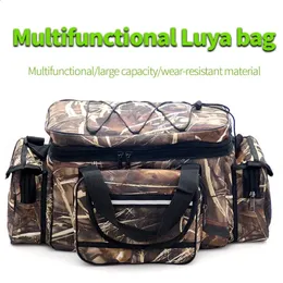 Fishing Accessories Waterproof Bag Nylon Large Capacity Multi Purpose Tackle Two Layer Outdoor Shoulder Bags 231109