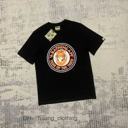 T-shirt da uomo Stilista di lusso Chao Bape scimmia testa tigre anno limitato Tiger Print 230g T-shirt manica corta di altissima qualità LG5Q