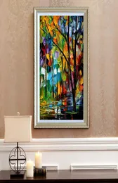 Floresta 100 pintura a óleo pintada à mão moderna decoração de casa pintura em tela pintura de paleta de alta qualidade JL1041835956