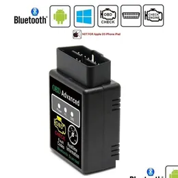Bluetooth Car Scanner Tool Obd Elm327 V2.1 Advanced Mobdii Obd2 Adapter Bus Check Engine Diagnostic Code Reader Drop Delivery Dhbcf