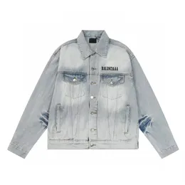 Designer's New Paris Home American Vintage Autumn Wash Coat Men's and Women's Trendy Casual Denim Jacket