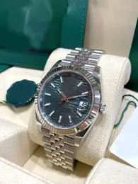 Box Papers high-quality Watch New Datejust 41 Mint Green Motif Dial 2023 Watch, 41mm Ref. 126334 Bracelet Mechanical Automatic MEN Watches waterproof