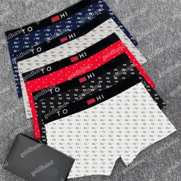 Boxer da uomo Mutande Pantaloncini casual da uomo sexy Intimo di puro cotone di alta qualità Boxer stampati di moda