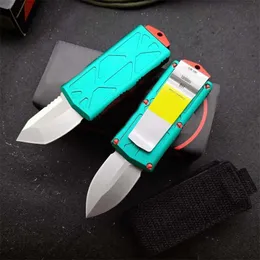 UT-Combat Mini 204p Exocet Bounty Hunter Auto Knives D2 Blade T6 Aluminum Handle Tactical Hunt Camp Self Defense Rescue Pocket Knife EDC Tools