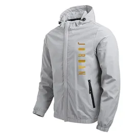 Męski projektant kurtki dla mężczyzn płaszcza wiosenna jesienna zniszczenie wiatrówki z kapturem na zamek błyskawiczny man Casual Hooded Jackets na zewnątrz Sport Azjatycki rozmiar M-4xl