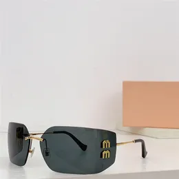 Yeni Moda Pist Güneş Gözlüğü 54y Metal Çerçeve Çağırmaz Kavisli Lens Çağdaş Tasarım Tarzı Ultra Light Açık UV400 Koruma Gözlük
