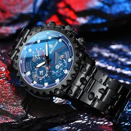 Superocean-Uhr, automatische mechanische Uhren, 40 mm, Vollautomatik, Stahlarmband, schwarze Keramiklünette, Armband, Faltschließe, wasserdicht, leuchtende Saphiruhren