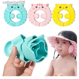 Shower Caps Kids Bath Hat Shampoo Shower Hat Eva Form Baby Bathing Caps Wholesale Adjustable Baby Shower CapL231110