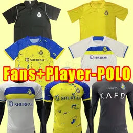 Training POLO 23 24 Al Nassr FC Fußballtrikots 2023 2024 Ronaldo Männer Uniform CR7 Jungen Fußballtrikot T Alnassr Martinez Ghareeb Saudi-Arabien Fans Spieler