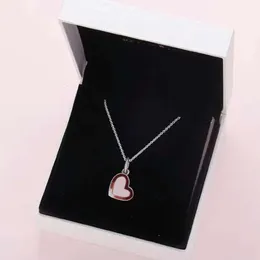 Pandoras necklace Sweet and lovely love peach shaped Sterling Silver 925 Pendant Necklace Jewelry New Girlfriend gift pandoras box charms necklace pandoras