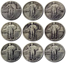 US Coins 19161924PSD 9PCS Standing Quarter Dollar Craft Copy Coin Brass Ornaments home decoration accessories6921708