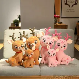 Stuffed Plush Animals 1Pcs 33/47/53cm Cute Sika deer Plush Toys Cartoon Animals Stuffed Dolls For Gift R231110