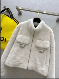 Mink Shearling Jacket Bomber jacket fur trucker jacket Fleece Jacket Shearling Cropped White Fluffy Jacket Designer Jacket Teddy fleece jacket