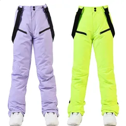 Skifahren BIB Hosen Männer und Frauen Winter Outdoor Ski Hosen Winddicht Wasserdicht Warm Atmungsaktiv Snowboard Hosen Schnee Sport Lätzchen Hosen 231109