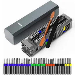 Cacciaviti 45 in 1 set di cacciaviti di precisione set di cacciaviti magnetici per punte da trapano cassetta degli attrezzi staccabile per la riparazione del telefono Watch PC 230410