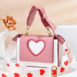 Evening Bags Sweet Love Small Bag Female Fashion Shoulder Handheld Senior Temperament Ladies Crossbody Square Bolso Mujer