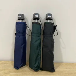 Moda Yağmur Teslim Rüzgar Geçirmez İş Şemsiye Açık Kadın Yağmurlu Şemsiye Minimal Tasarımcı Kadın Üç katlı erkekler saf renkler taşınabilir şemsiye