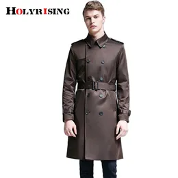 Trench coats masculinos casaco longo gabardina hombre jaqueta masculina s 6x duplo breasted longo escritório trench coat 231110